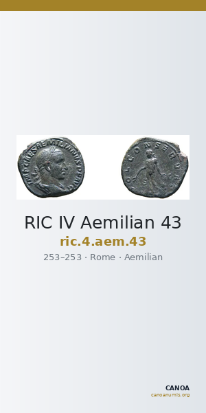 RIC IV Aemilian 43 — CANOA