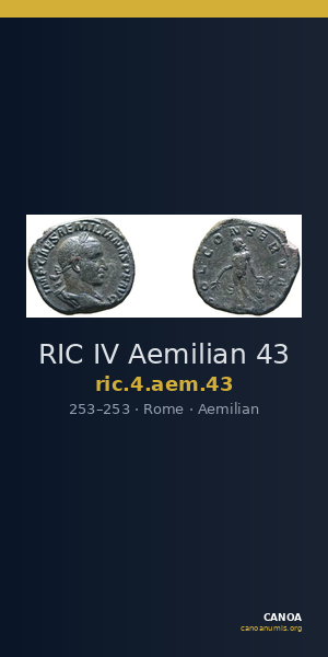 RIC IV Aemilian 43 — CANOA
