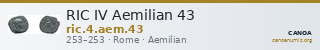 RIC IV Aemilian 43 — CANOA