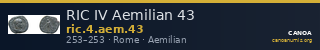 RIC IV Aemilian 43 — CANOA