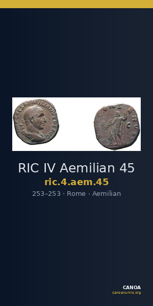 RIC IV Aemilian 45 — CANOA