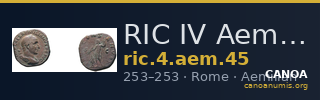 RIC IV Aemilian 45 — CANOA