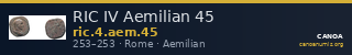 RIC IV Aemilian 45 — CANOA