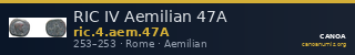 RIC IV Aemilian 47A — CANOA