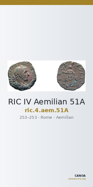 RIC IV Aemilian 51A — CANOA