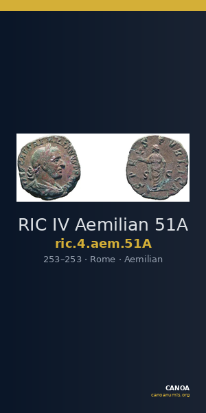 RIC IV Aemilian 51A — CANOA