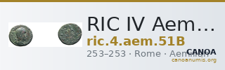 RIC IV Aemilian 51B — CANOA