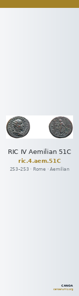 RIC IV Aemilian 51C — CANOA