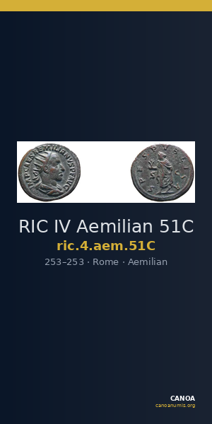 RIC IV Aemilian 51C — CANOA