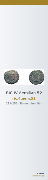 RIC IV Aemilian 52 — CANOA