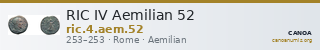 RIC IV Aemilian 52 — CANOA
