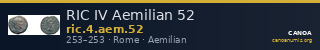 RIC IV Aemilian 52 — CANOA