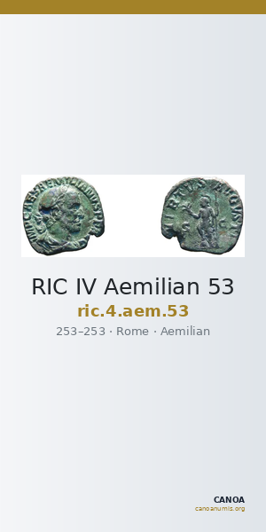 RIC IV Aemilian 53 — CANOA