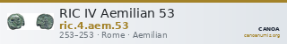 RIC IV Aemilian 53 — CANOA