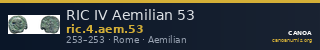 RIC IV Aemilian 53 — CANOA
