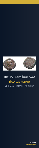 RIC IV Aemilian 54A — CANOA