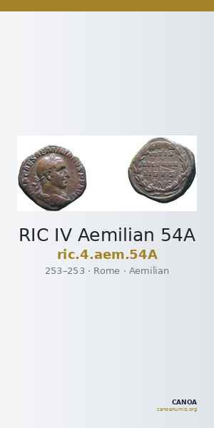 RIC IV Aemilian 54A — CANOA