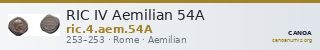 RIC IV Aemilian 54A — CANOA