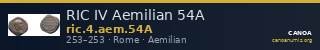 RIC IV Aemilian 54A — CANOA