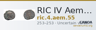RIC IV Aemilian 55 — CANOA