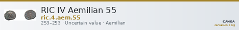 RIC IV Aemilian 55 — CANOA