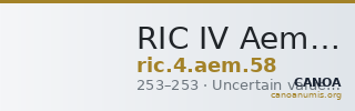 RIC IV Aemilian 58 — CANOA