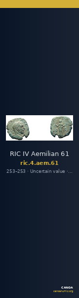 RIC IV Aemilian 61 — CANOA