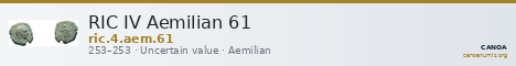 RIC IV Aemilian 61 — CANOA