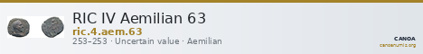 RIC IV Aemilian 63 — CANOA