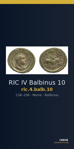 RIC IV Balbinus 10 — CANOA