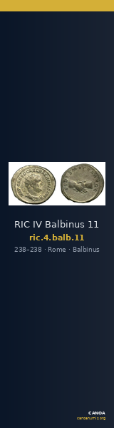 RIC IV Balbinus 11 — CANOA