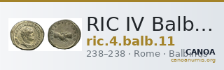 RIC IV Balbinus 11 — CANOA