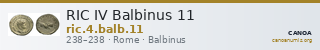 RIC IV Balbinus 11 — CANOA