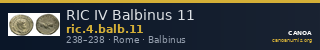 RIC IV Balbinus 11 — CANOA