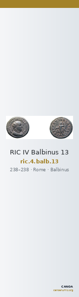 RIC IV Balbinus 13 — CANOA