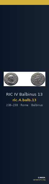 RIC IV Balbinus 13 — CANOA