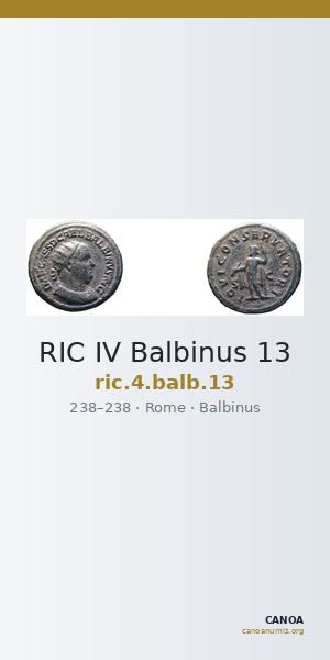 RIC IV Balbinus 13 — CANOA
