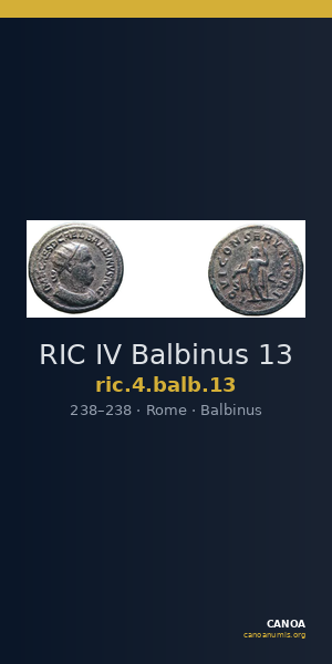 RIC IV Balbinus 13 — CANOA