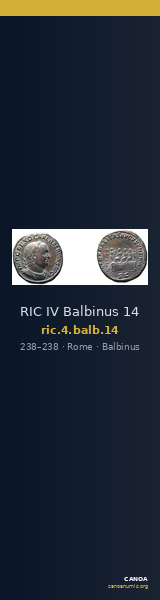 RIC IV Balbinus 14 — CANOA