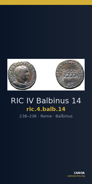 RIC IV Balbinus 14 — CANOA