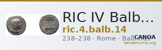 RIC IV Balbinus 14 — CANOA