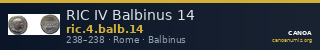 RIC IV Balbinus 14 — CANOA