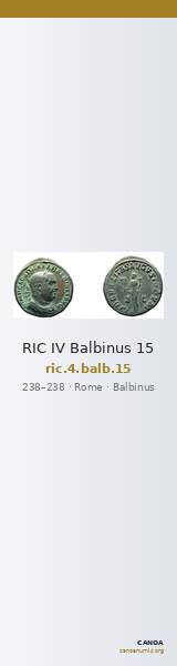 RIC IV Balbinus 15 — CANOA