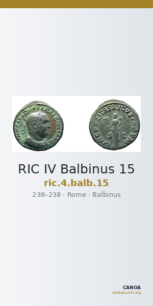 RIC IV Balbinus 15 — CANOA