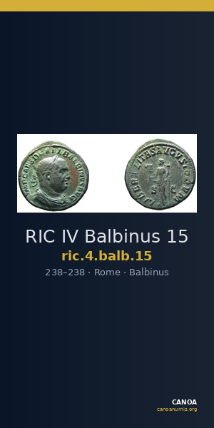 RIC IV Balbinus 15 — CANOA