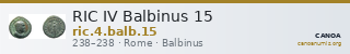 RIC IV Balbinus 15 — CANOA