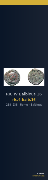 RIC IV Balbinus 16 — CANOA