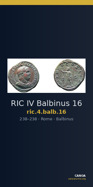 RIC IV Balbinus 16 — CANOA
