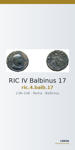 RIC IV Balbinus 17 — CANOA