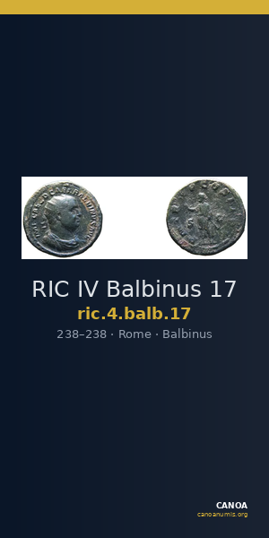 RIC IV Balbinus 17 — CANOA